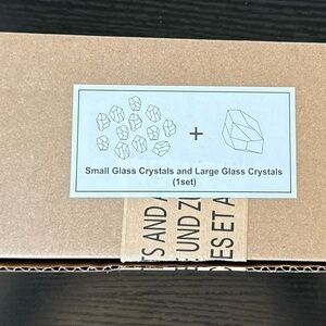 SimpliFire Small and Large Clear Glass Crystals Set